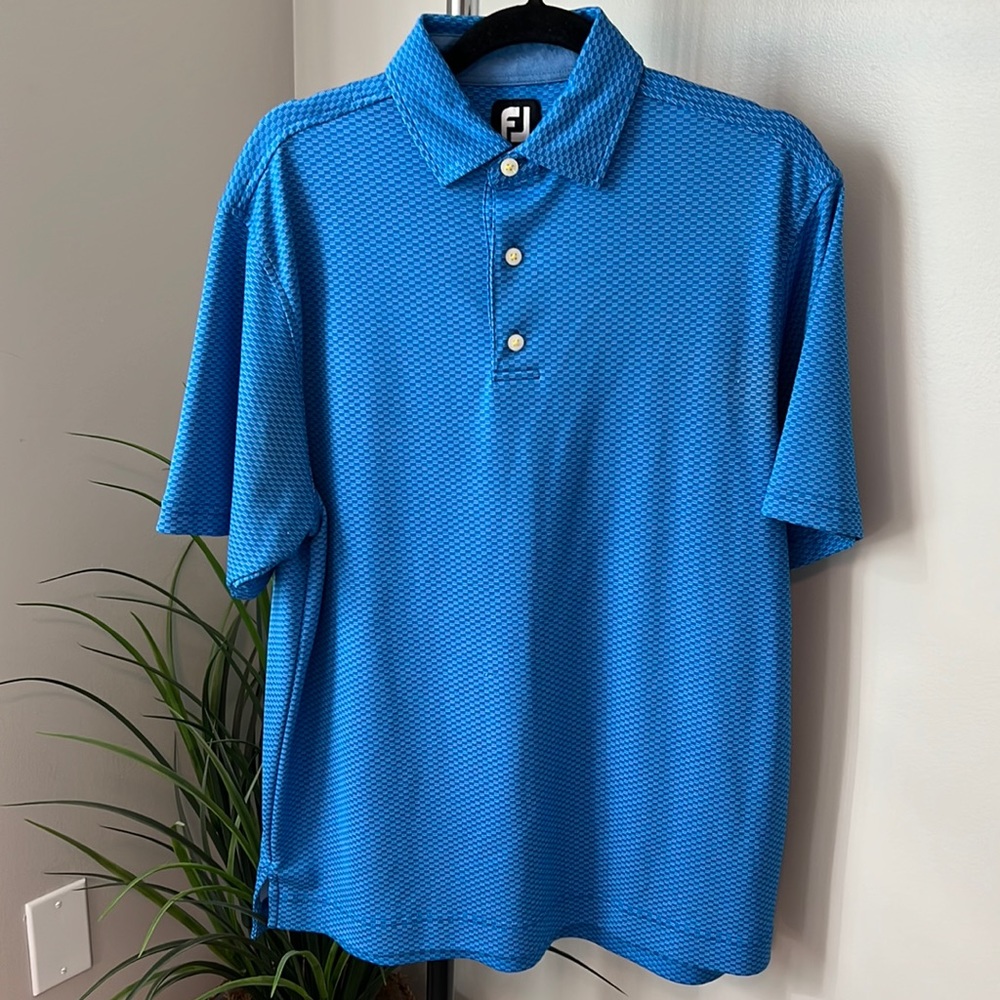 FootJoy Blue Mens Golf Polo